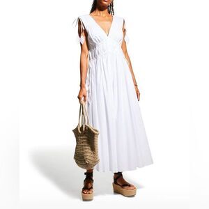 TORY BURCH 
Sleeveless Smocked Dress